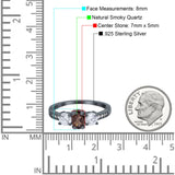 Three Stone Oval Natural Stone Trio Ring