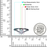 Art Deco Round Natural Stone Wedding Ring