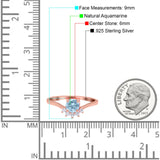 Art Deco Round Natural Stone Wedding Ring