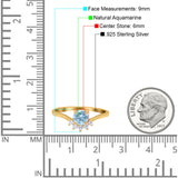 Art Deco Round Natural Stone Wedding Ring