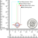 Pear Teardrop Natural Stone Leaf Style Ring