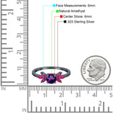 Art Deco Round Natural Stone Floral Ring