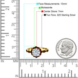 Art Deco Round Natural Stone Floral Ring