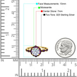 Art Deco Round Natural Stone Floral Ring