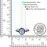 Art Deco Round Natural Stone Floral Ring