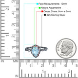 Vintage Style Pear Teardrop Natural Stone Ring