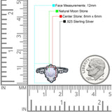 Vintage Style Pear Teardrop Natural Stone Ring