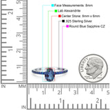 Two Tone Oval Natural Stone Wedding Ring