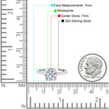 Art Deco Round Natural Stone Ring