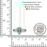 Vintage Style Pear Teardrop Natural Stone Ring