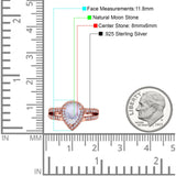 Vintage Style Pear Teardrop Natural Stone Ring