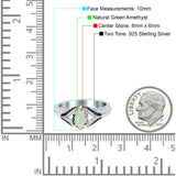 Two Tone Oval Natural Stone Ring