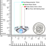 Two Tone Oval Natural Stone Ring