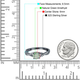 Twisted Infinity Round Natural Stone Ring