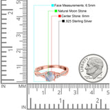 Twisted Infinity Round Natural Stone Ring