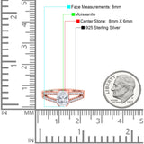 Oval Natural Stone Split Shank Ring