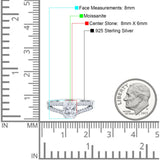 Oval Natural Stone Split Shank Ring