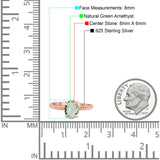 Oval Natural Stone Braided Twisted Ring