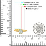 Oval Natural Stone Braided Twisted Ring