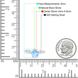 Oval Natural Stone Braided Twisted Ring