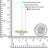 Oval Natural Stone Braided Twisted Ring