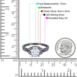 Oval Natural Stone Leaf Design Wedding Ring