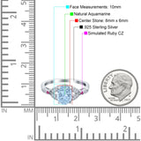 Oval Natural Stone Leaf Design Wedding Ring