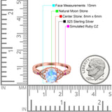 Oval Natural Stone Leaf Design Wedding Ring