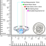 Oval Natural Stone Leaf Design Wedding Ring
