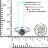Oval Natural Stone Leaf Design Wedding Ring