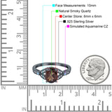 Oval Natural Stone Leaf Design Wedding Ring