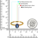 Oval Natural Stone Cathedral Ring