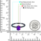 Oval Natural Stone Cathedral Ring