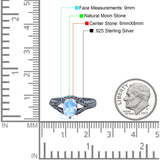 Two Tone Oval Natural Stone Ring