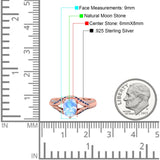 Two Tone Oval Natural Stone Ring