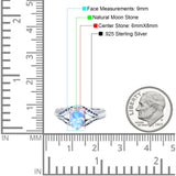 Two Tone Oval Natural Stone Ring