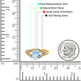 Two Tone Oval Natural Stone Ring