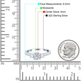 Three Stone Round Natural Stone Ring