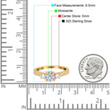 Three Stone Round Natural Stone Ring