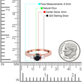 Three Stone Round Natural Stone Ring