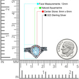 Pear Teardrop Natural Stone Twisted Ring