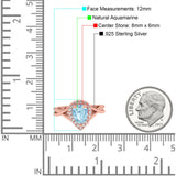 Pear Teardrop Natural Stone Twisted Ring