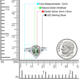 Pear Teardrop Natural Stone Twisted Ring