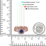 Two Piece Round Natural Stone Ring