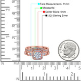 Two Piece Round Natural Stone Ring