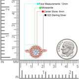 Floral Art Deco Round Natural Stone Ring