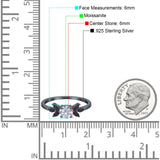 Art Deco Round Natural Stone Floral Ring