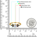 Art Deco Round Natural Stone Floral Ring