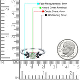 Art Deco Round Natural Stone Floral Ring