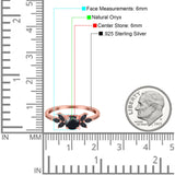 Art Deco Round Natural Stone Floral Ring